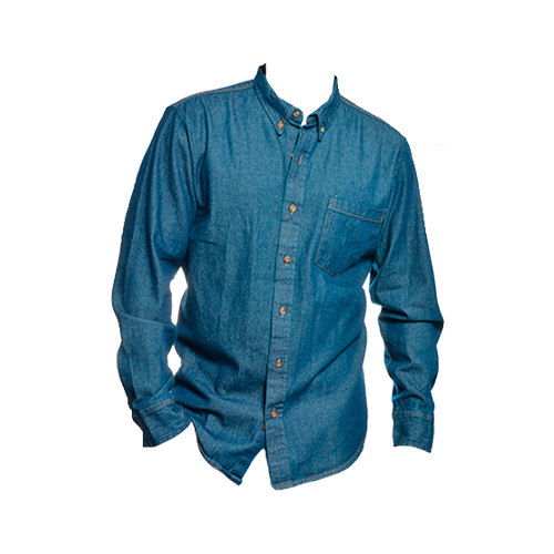 CAMISA PREZ MEZCLILLA CABALLERO MANGA LARGA - Artículos Promocionales MAS RECIO